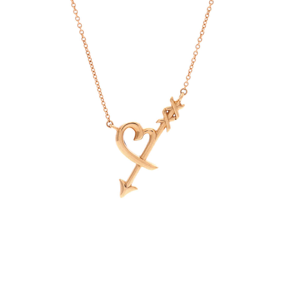 Tiffany & Co. Small Paloma Picasso Graffiti Heart and Arrow Pendant Necklace